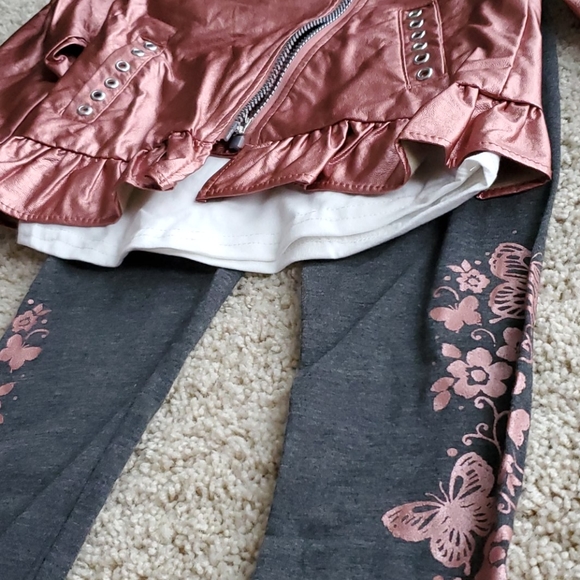 NWT 3 piece set pink/gray/white - Picture 4 of 4